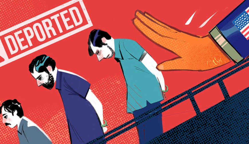 ট্রাম্পের ‘উড়ন্ত কারাগার’