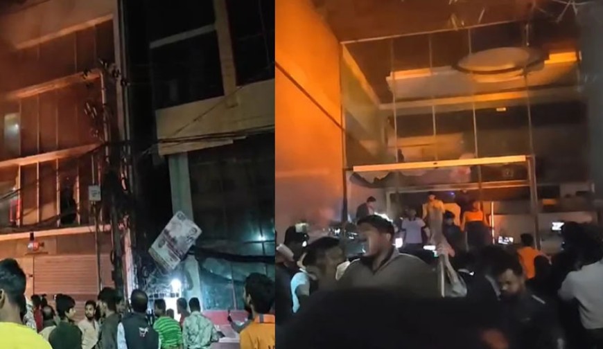 প্রথম আলো ও ডেইলি স্টার অফিস ভাঙচুর- অগ্নি সংযোগ