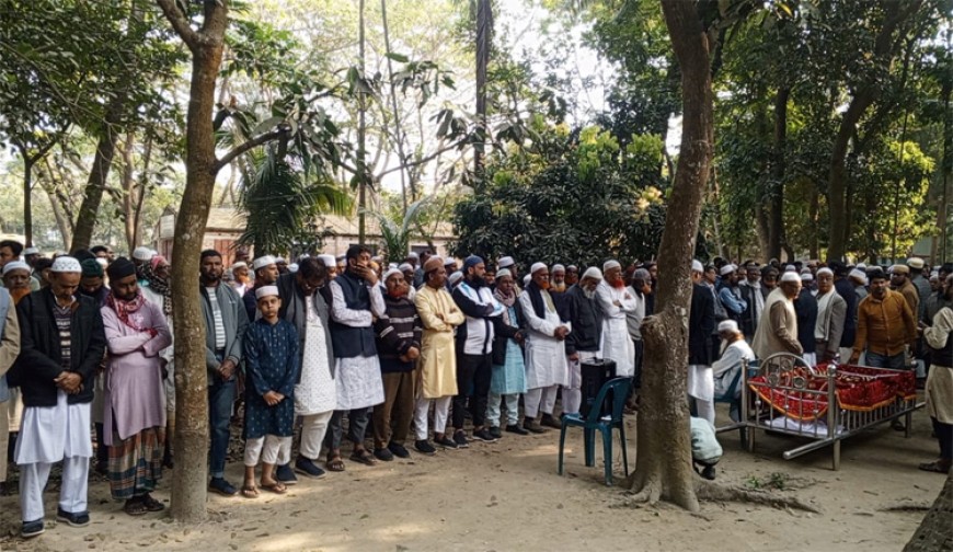 ধ্রুব নিউজের প্রকাশক শামছুজ্জামানের পিতার দাফন সম্পন্ন