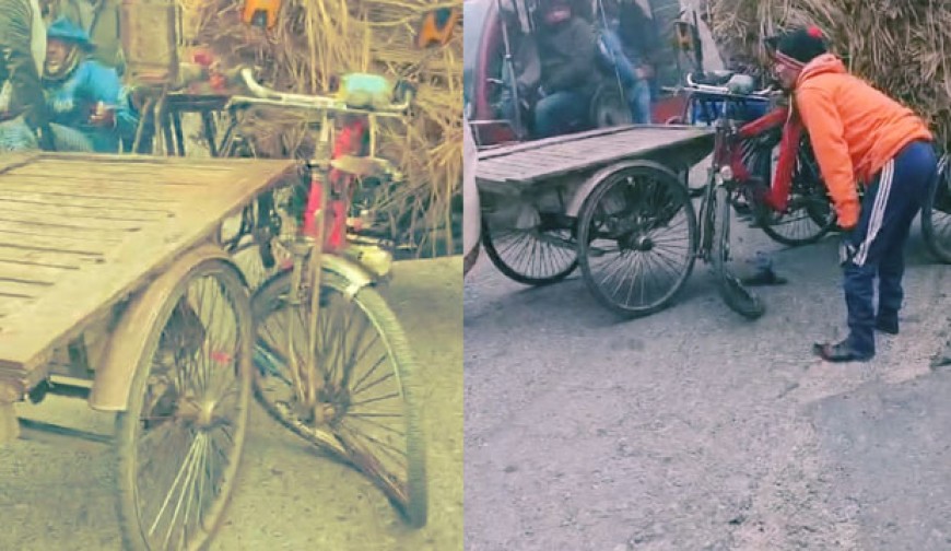 বাঘারপাড়ায় ঘন কুয়াশায় দুর্ঘটনার কবলে ভ্যান, চালক আহত