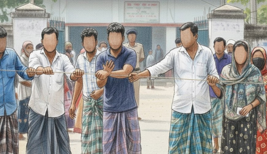 ঝিকরগাছায় ভোটকেন্দ্রে যেতে ভোটারদের বাধার অভিযোগ: ‘খবর দিলে ব্যবস্থা’ বলছে পুলিশ