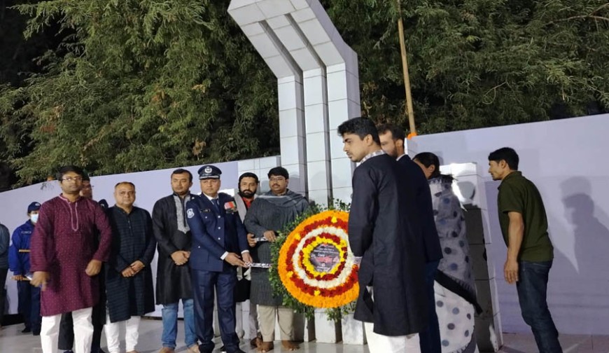 চৌগাছায় একুশের প্রথম প্রহরে বিনম্র শ্রদ্ধায় ভাষা শহীদদের স্মরণ