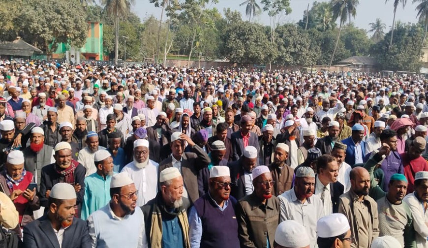 বাঘারপাড়ায় আবু তাহের সিদ্দিকীর জানাজায় মানুষের ঢল: বিএনপি-জামায়াত নেতৃবৃন্দের শ্রদ্ধা