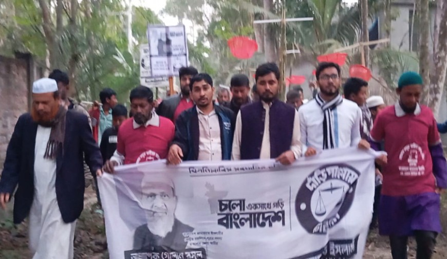 প্রেমবাগে নির্বাচনী প্রচারণা মিছিল: দলীয় ঐক্যের ডাক দিয়ে রাজপথে নেতাকর্মীরা