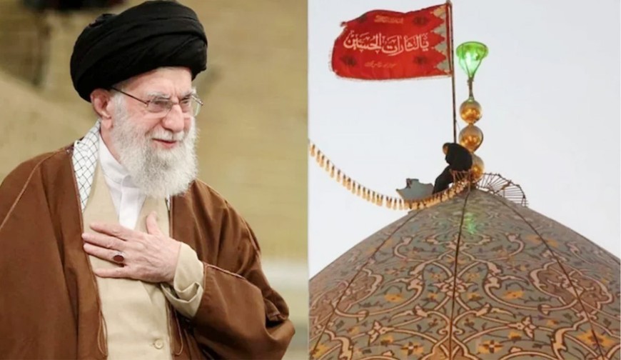 মসজিদের উপরে ‘লাল পতাকা’কী বার্তা দিচ্ছে ইরান?