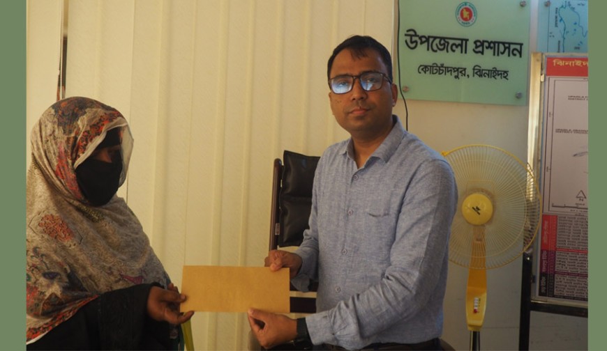 পঙ্গু ইন্তাজুলের পাশে ইউএনও এনামুল হাসান: মানবিকতায় নতুন দৃষ্টান্ত কোটচাঁদপুরে