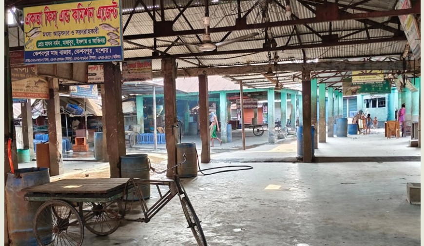 শ্রমিক পেটানোর প্রতিবাদে কেশবপুর পাইকারি মাছ বাজারে অচলাবস্থা, চরম ভোগান্তিতে ক্রেতা-বিক্রেতা