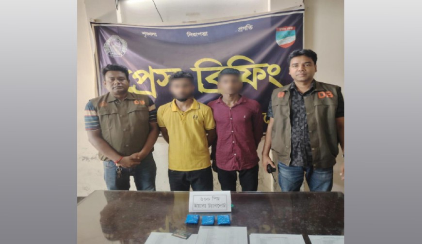 সাড়ে ৬শ' পিস ইয়াবাসহ তিন মাদক ব্যবসায়ী আটক