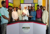 ধ্রুব নিউজ কার্যালয় পরিদর্শনে সংসদ সদস্য অধ্যাপক গোলাম রসুল