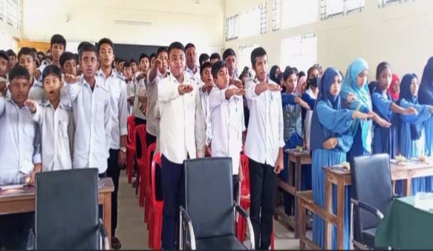 অভয়নগরে শিক্ষক ও শিক্ষার্থীদের মধ্যে মাদকবিরোধী আলোচনা সভা