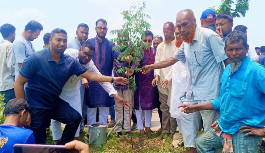 শহীদ জিয়ার স্মরণে বাহাদুরপুরে মাসব্যাপী বৃক্ষরোপণ কর্মসূচি