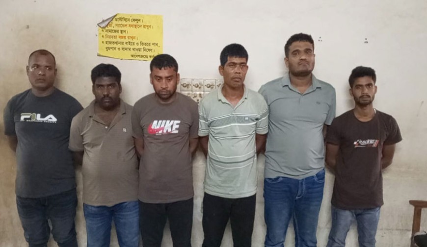 ইজিবাইক ছিনতাইয়ের ঘটনায় আটক ৬ জন কারাগারে