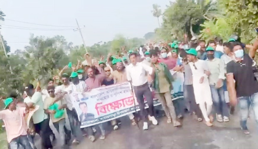বাঘারপাড়ায় নিষিদ্ধ ছাত্রলীগের মিছিল, ৬ জন আটক