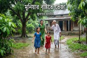 মুনিয়ার বৃৃষ্টিতে ভেজা
