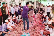 শাহজালালের মাজারে চলছে দানবাক্সের টাকা গণনা