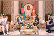 রাষ্ট্রপতির সঙ্গে তিন বাহিনীর প্রধানগণের সৌজন্য সাক্ষাৎ