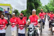 গণ-অভ্যুত্থানের চেতনায় মনিরামপুরে তারুণ্যের সাইকেল র‍্যালি ও ম্যারাথন